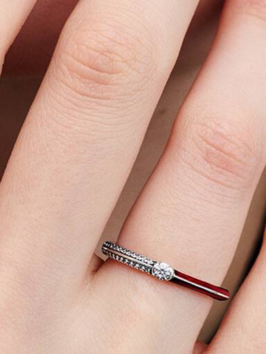 FINAL SALE - Pandora ME Pavé & Red Dual Ring