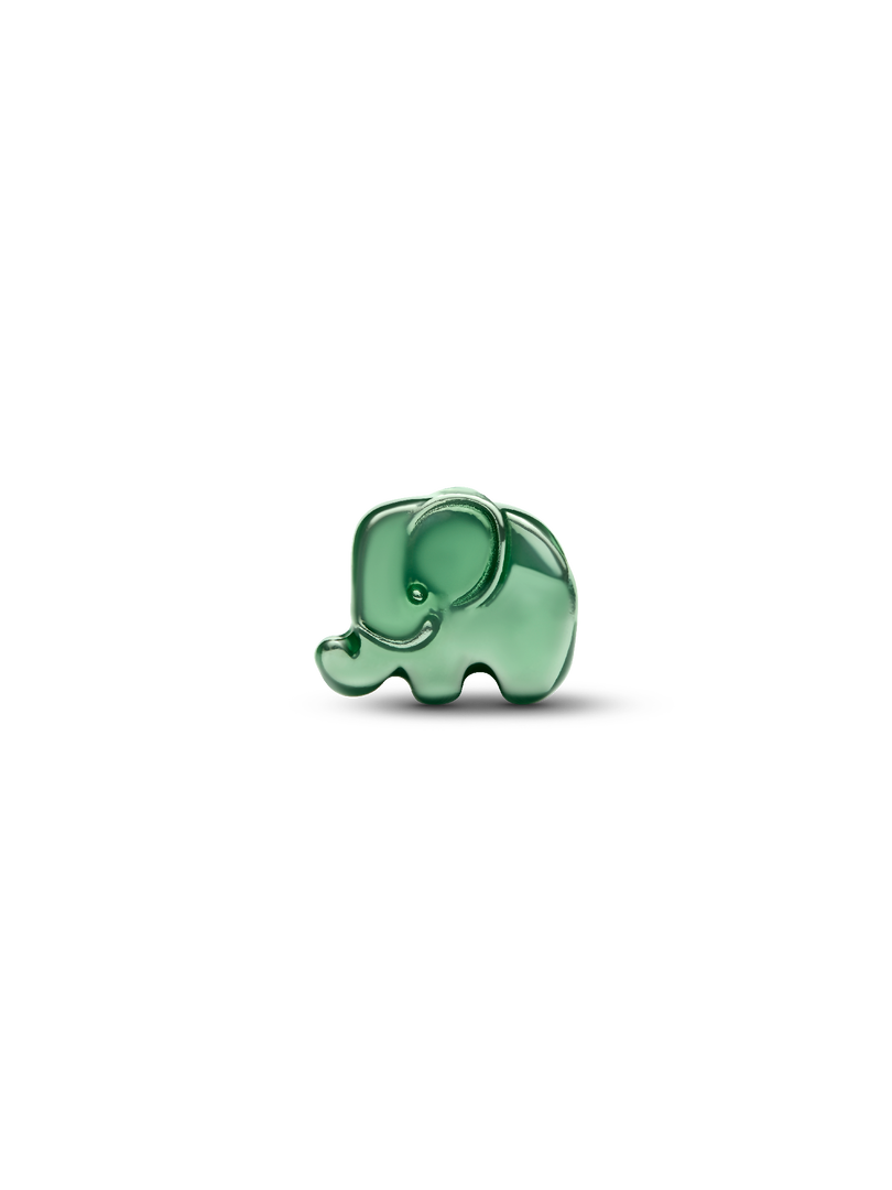 Green Elephant Mini Charm