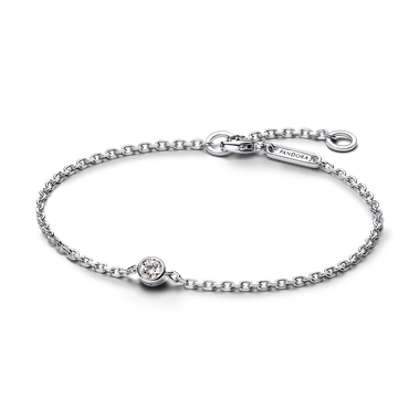 Pandora Era Lab-grown Diamond Bezel Chain Bracelet 0.15 carat tw Sterling Silver