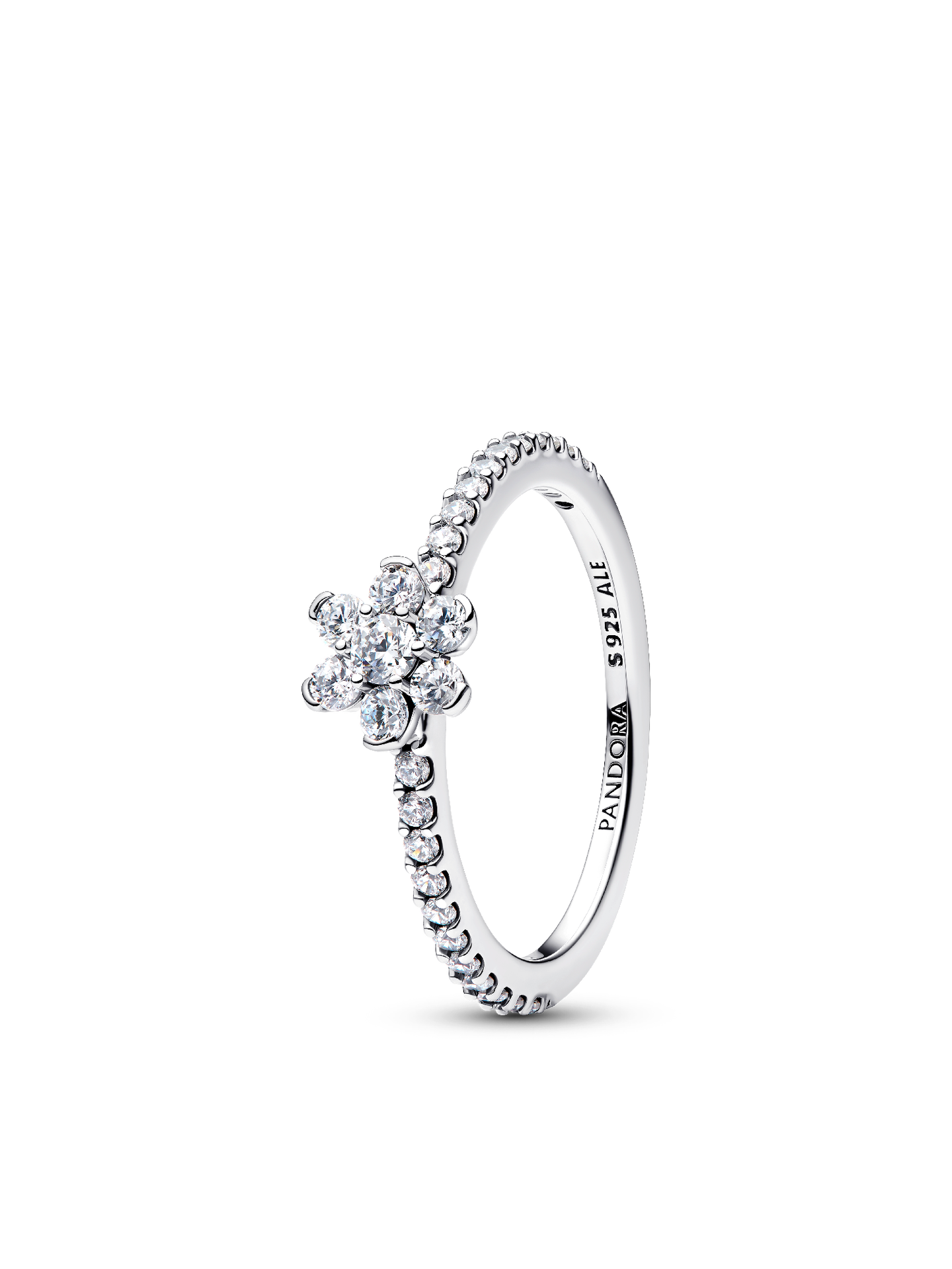 Женское кольцо Pandora Sparkling Flower, Sterling silver, цвет: Серебро — фото 1