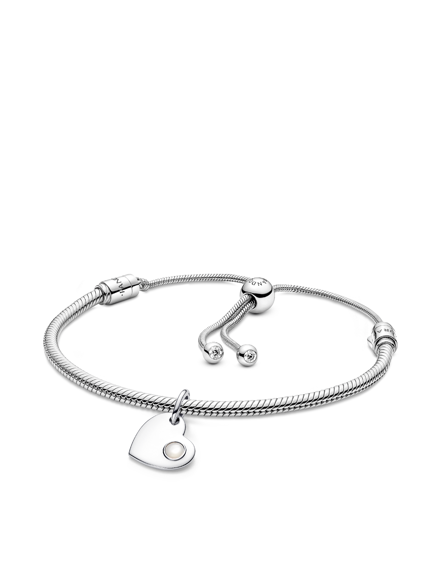 June  Engravable Dangle Charm Bracelet Set