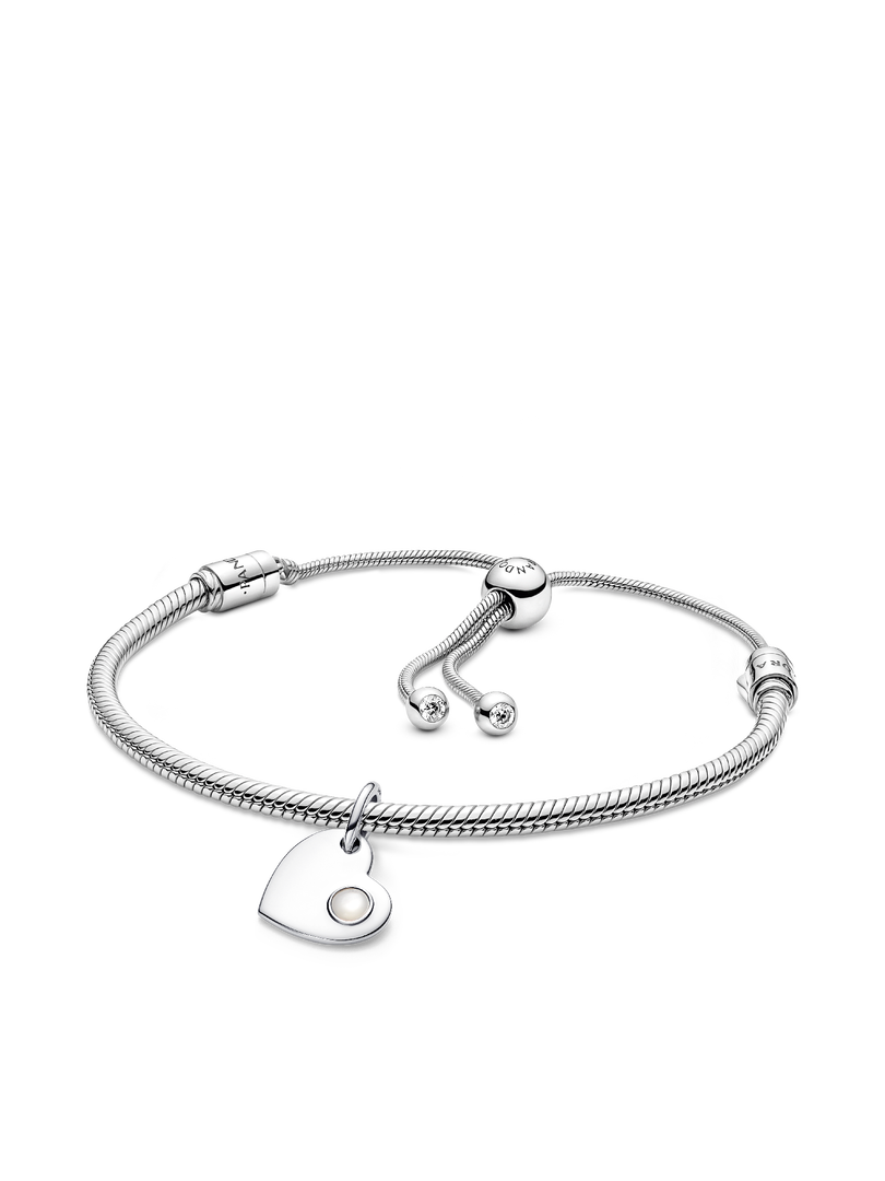 June Engravable Dangle Charm Bracelet Set