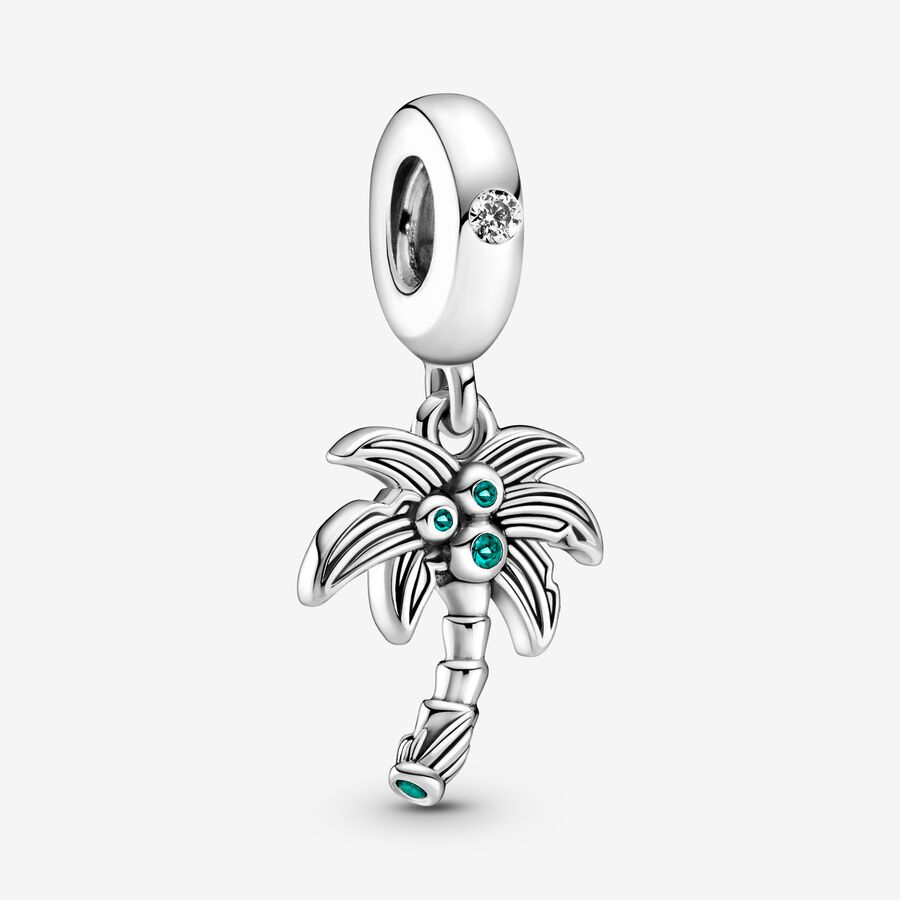 perspective campus Deformation Palm Tree & Coconuts Dangle Charm - FINAL SALE