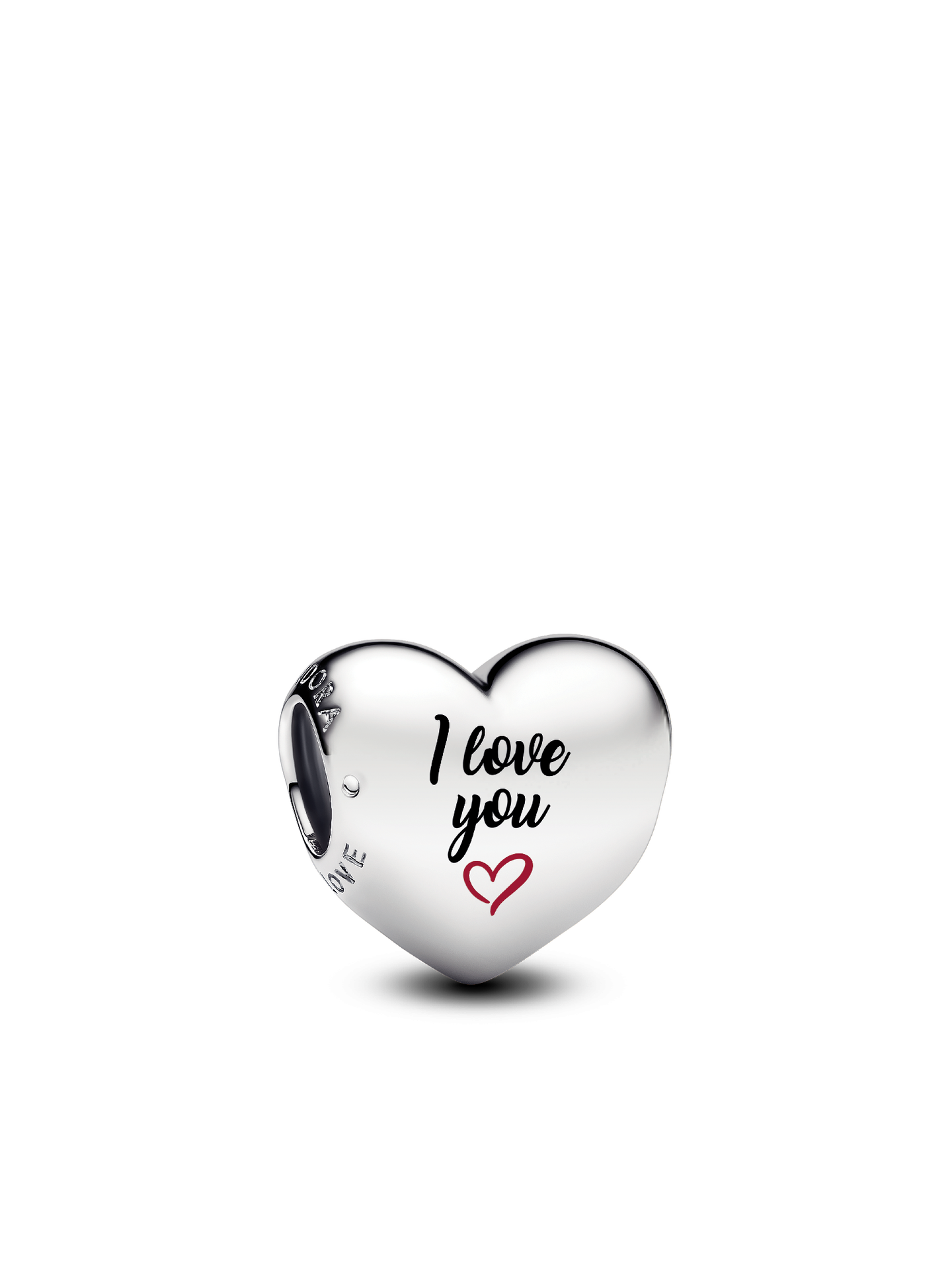 Женский шарм Pandora I love You Charm, цвет: Серебро — фото 1