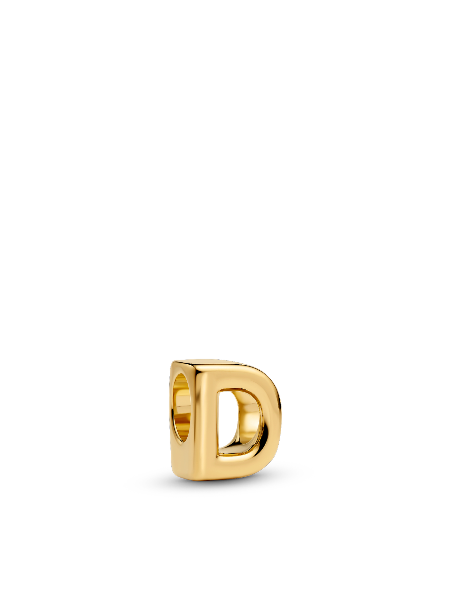 Женский шарм Pandora Letter D Alphabet Charm, Gold plated, цвет: Позолоченный — фото 1