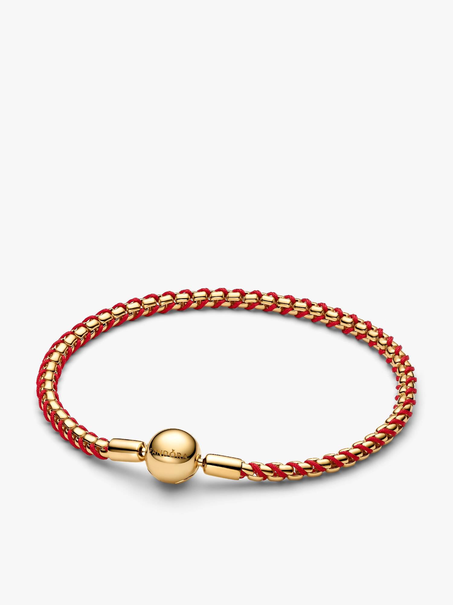 Red Cord Snake Chain Bracelet