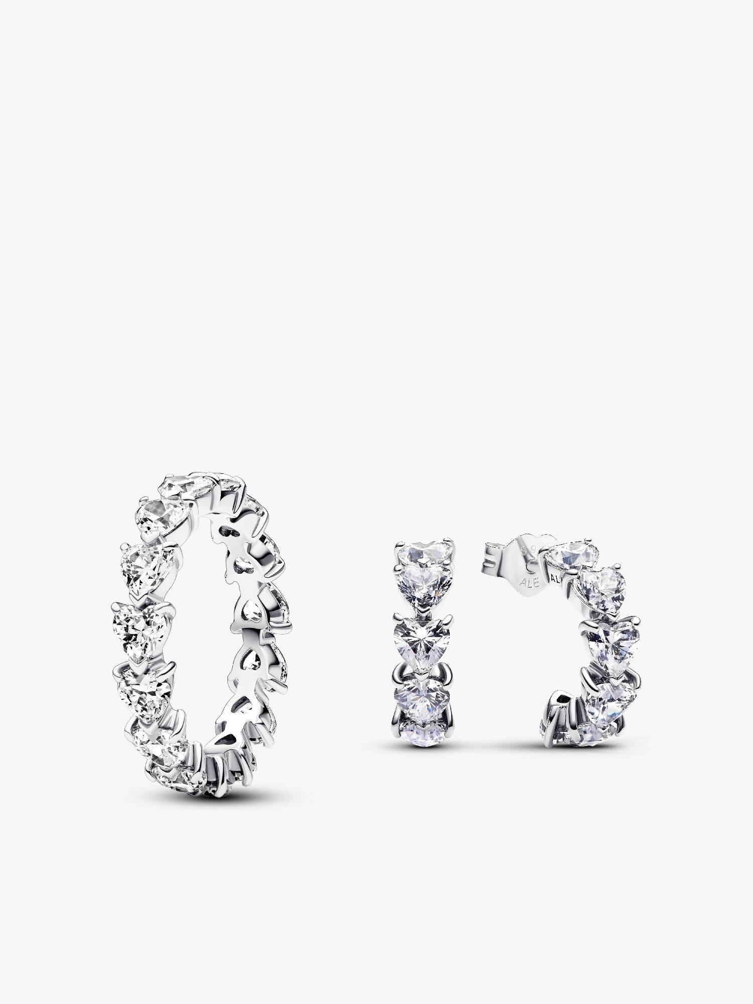 The Path of Love Ring and Earring Set