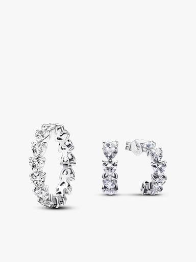 The Path of Love Ring and Earring Set
