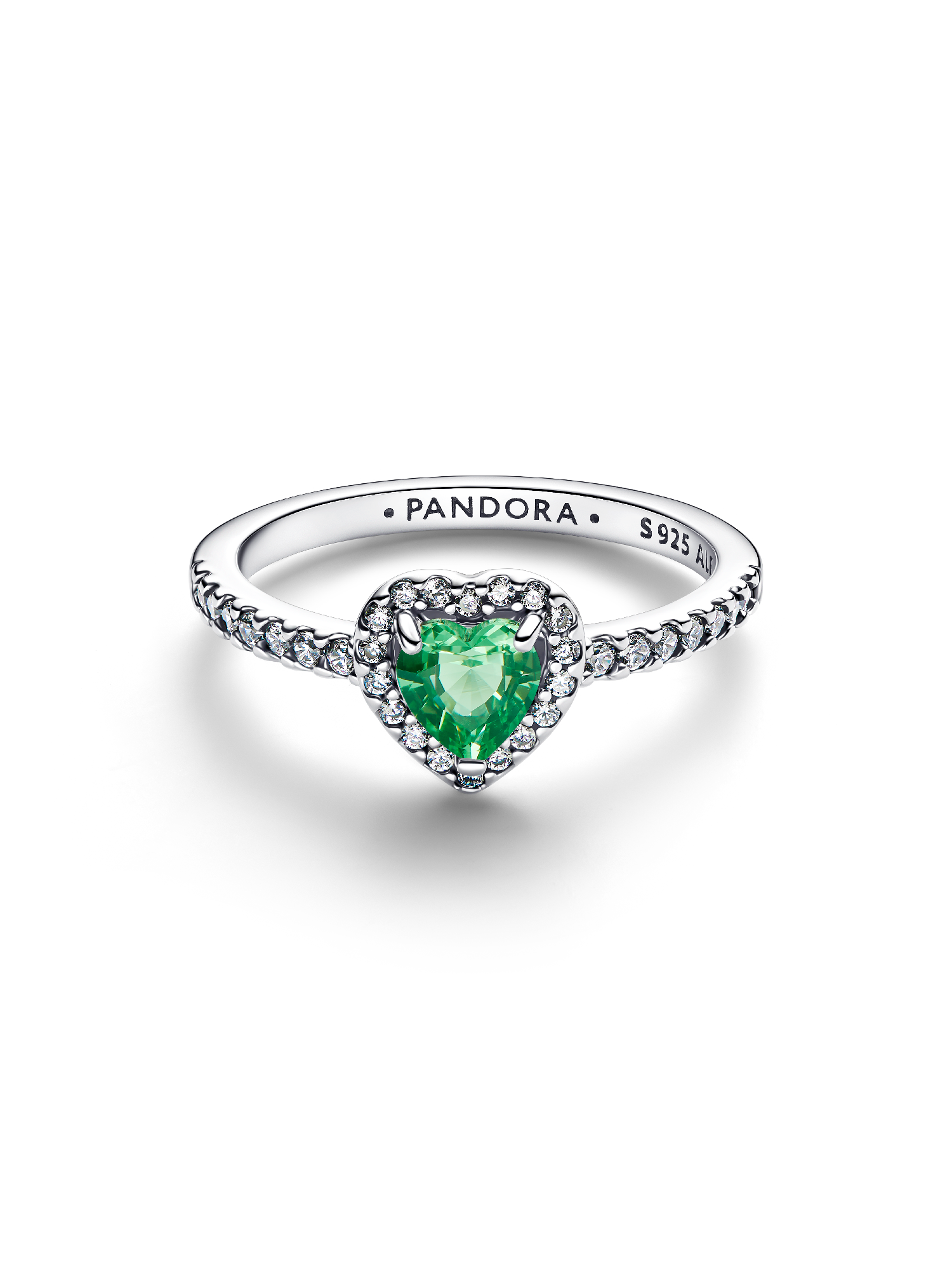 Elevated Mint Green Heart Ring