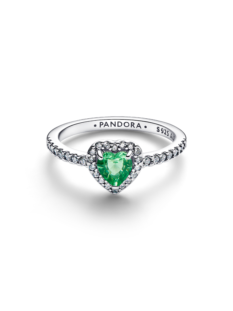 Elevated Mint Green Heart Ring