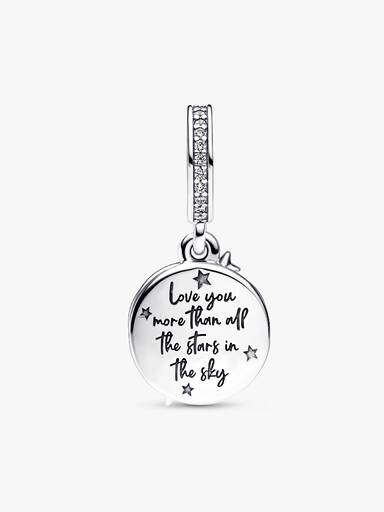 FINAL SALE - Two-tone Shooting Star Double Dangle Charm