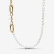 Pandora ME Slim Treated Freshwater Cultured Pearl Necklace