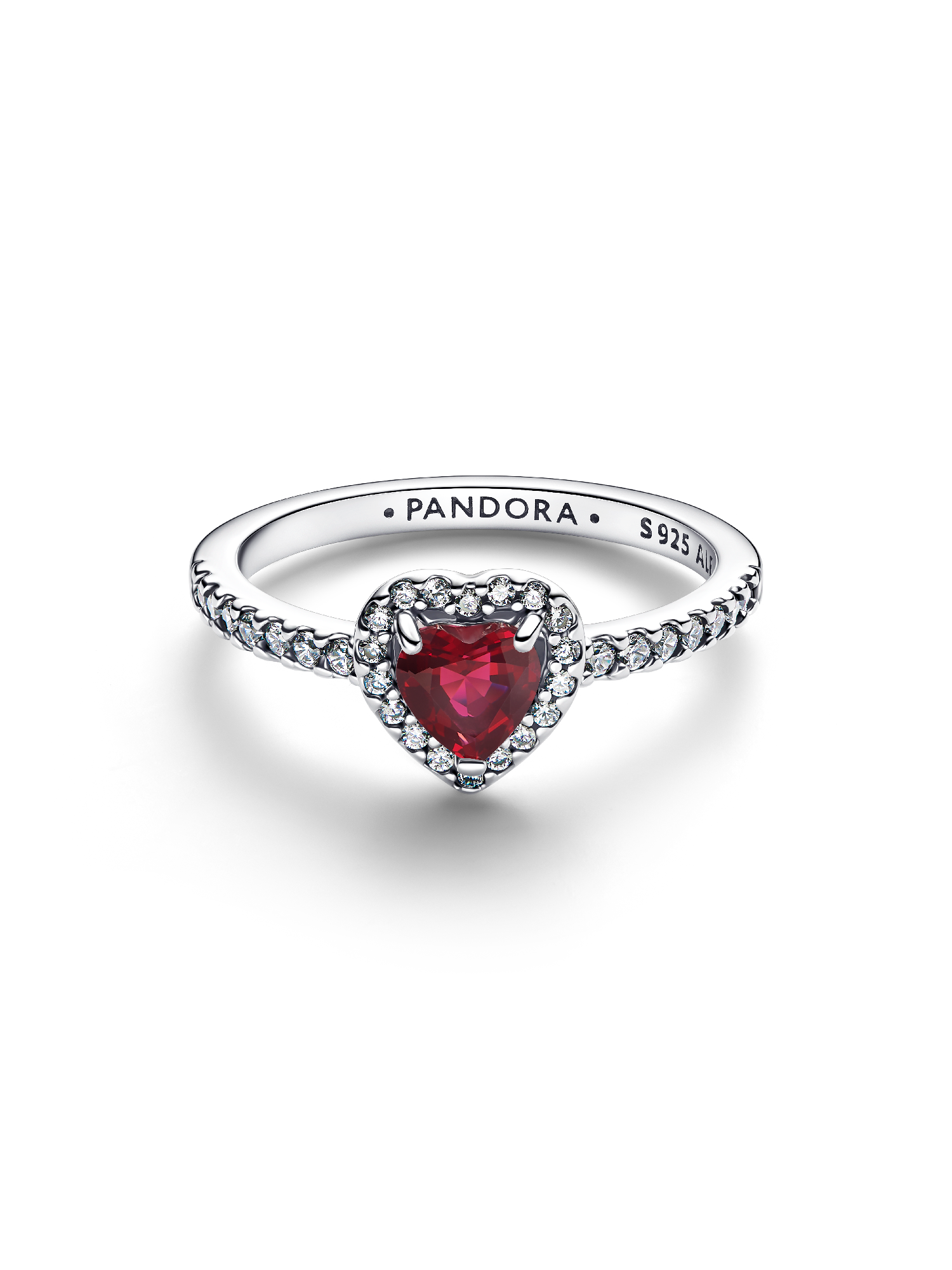 Elevated Fuchsia Rose Heart Ring