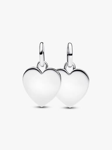 Engravable USA Hearts Splittable Dangle Charm
