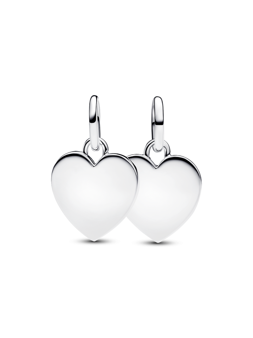 Engravable USA Hearts Splittable Dangle Charm