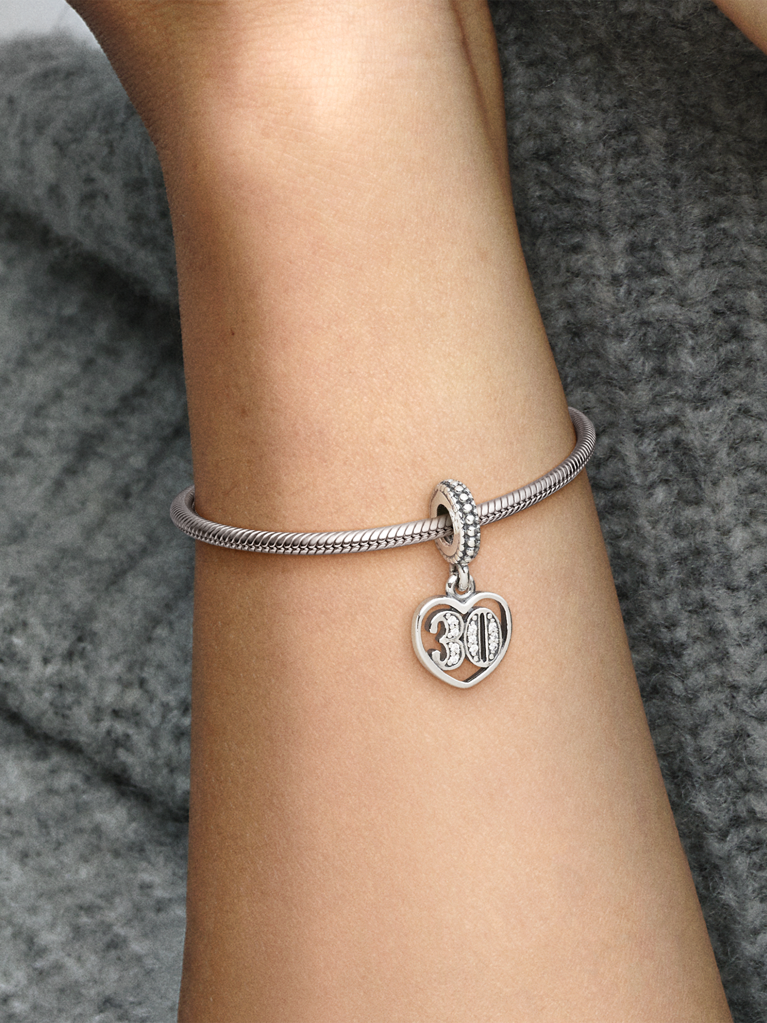 30th Celebration Dangle Charm