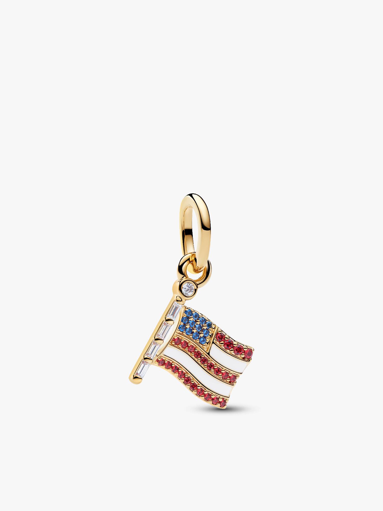 American Flag Dangle Charm