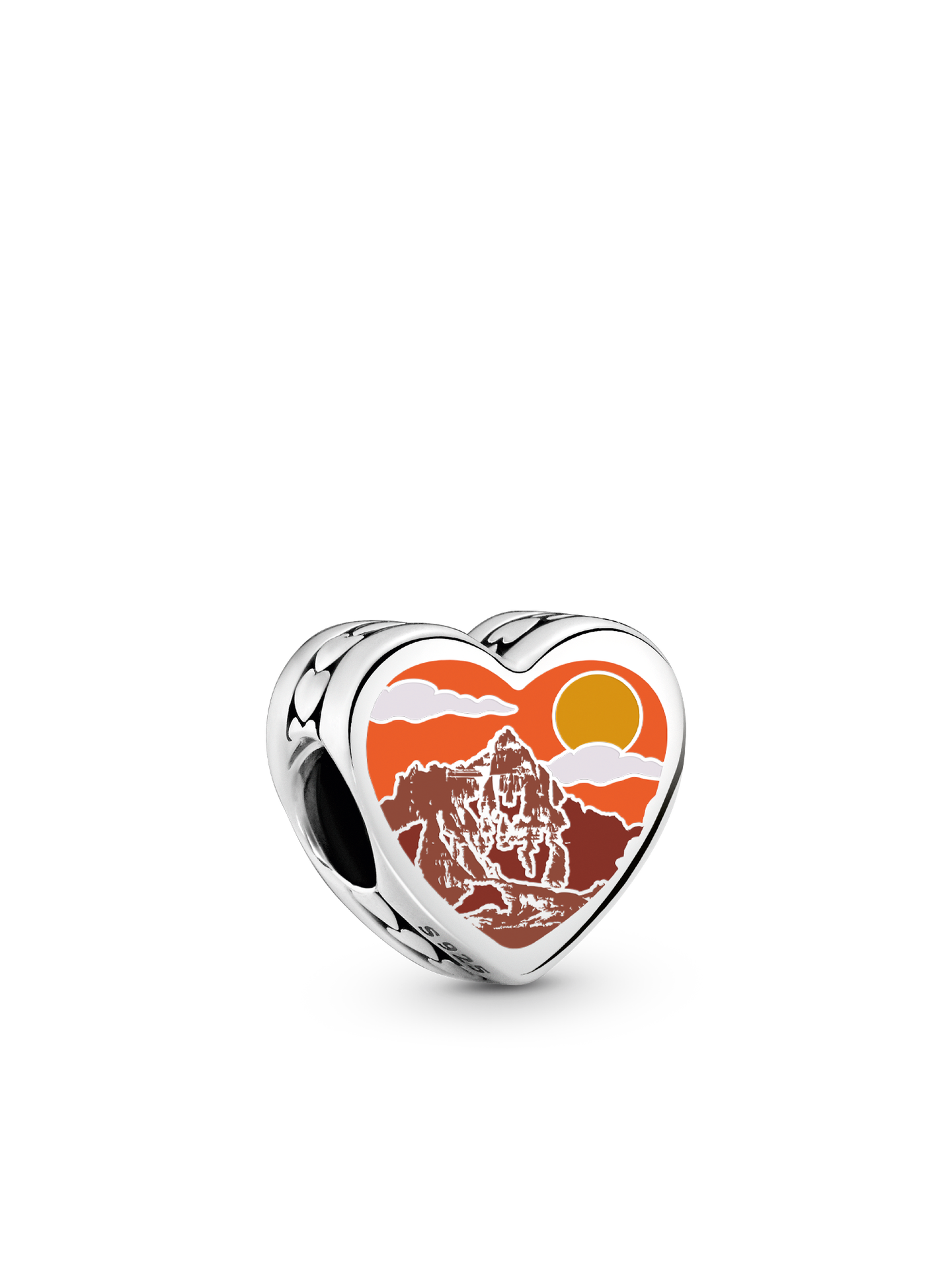 Женский шарм Pandora South Dakota Heart Charm, цвет: Серебро — фото 1