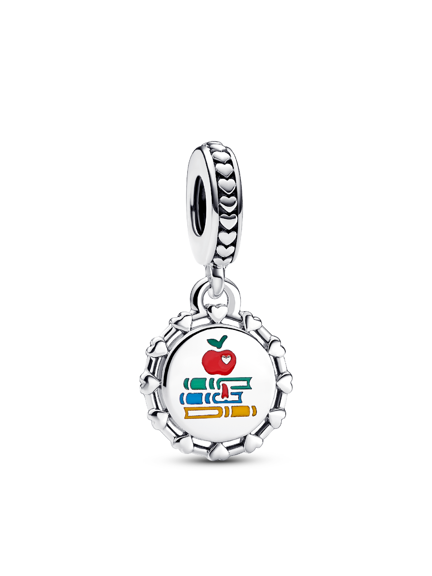 Женский шарм Pandora Schoolteacher Engravable Dangle Charm, цвет: Серебро — фото 1
