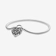 FINAL SALE - Pandora Moments Regal Heart Padlock Clasp Snake Chain Bracelet
