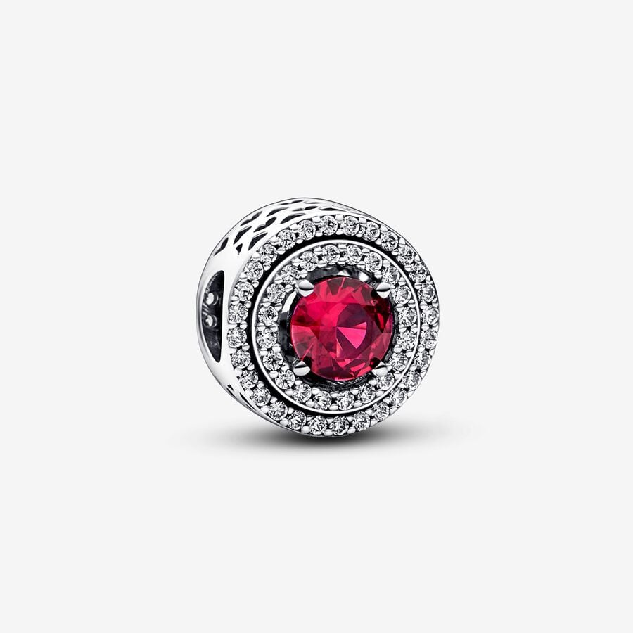 Red Leveled Round | Sterling silver | Pandora US