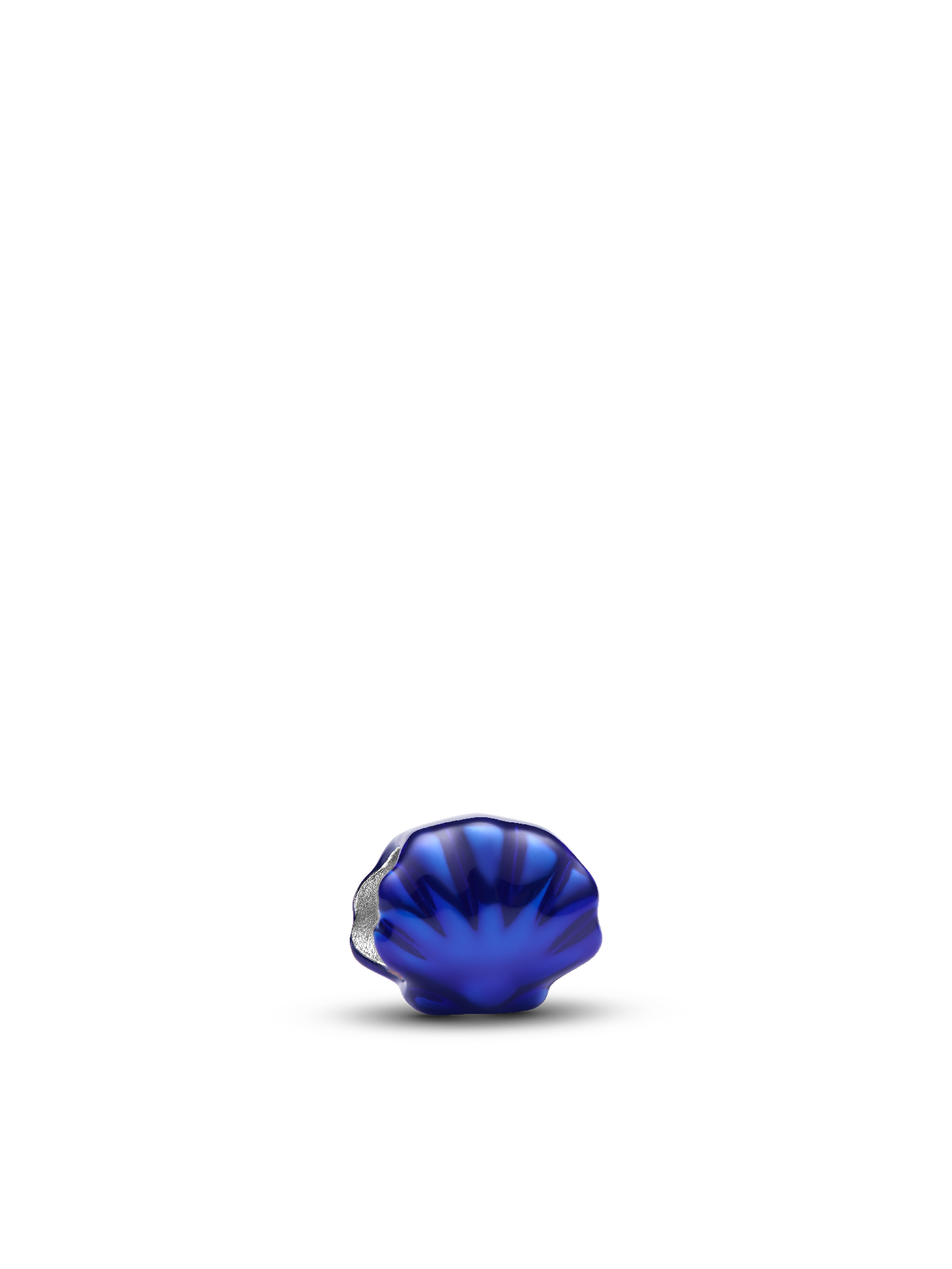 Женский шарм Pandora Blue Shell Mini Charm, цвет: Серебро — фото 1