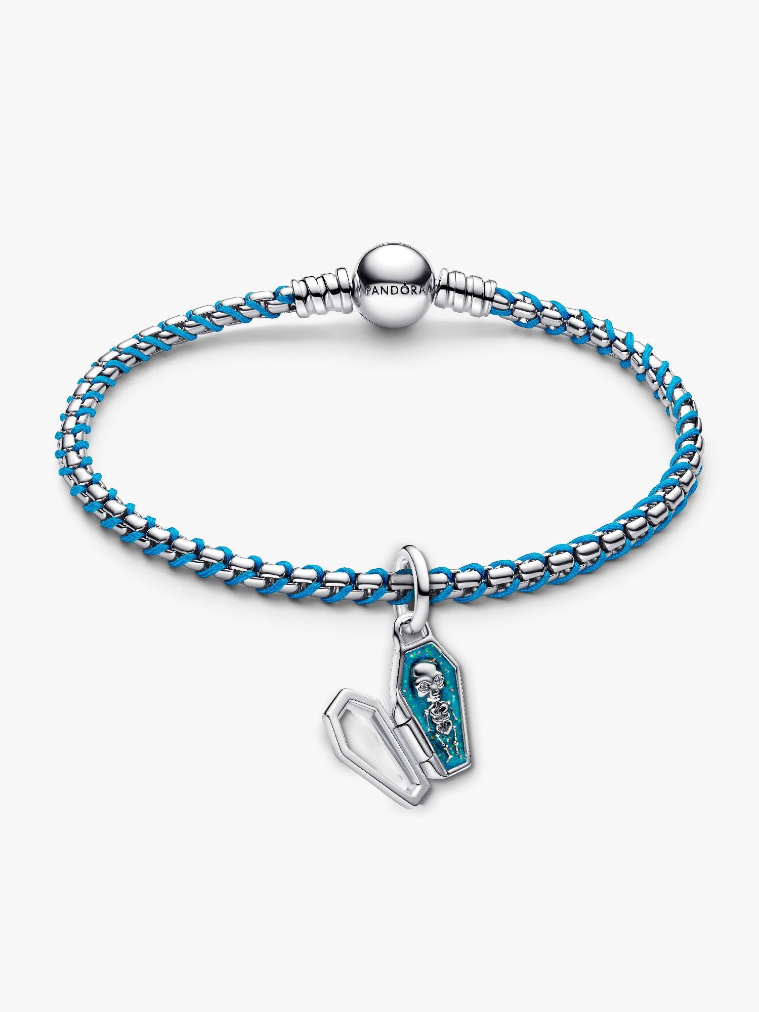 Cool Blue Coffin Charm Bracelet