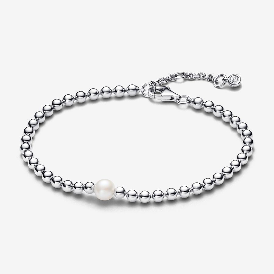Treated Freshwater Cultured Pearl & Beads Bracelet | Sterling silver |  Pandora US