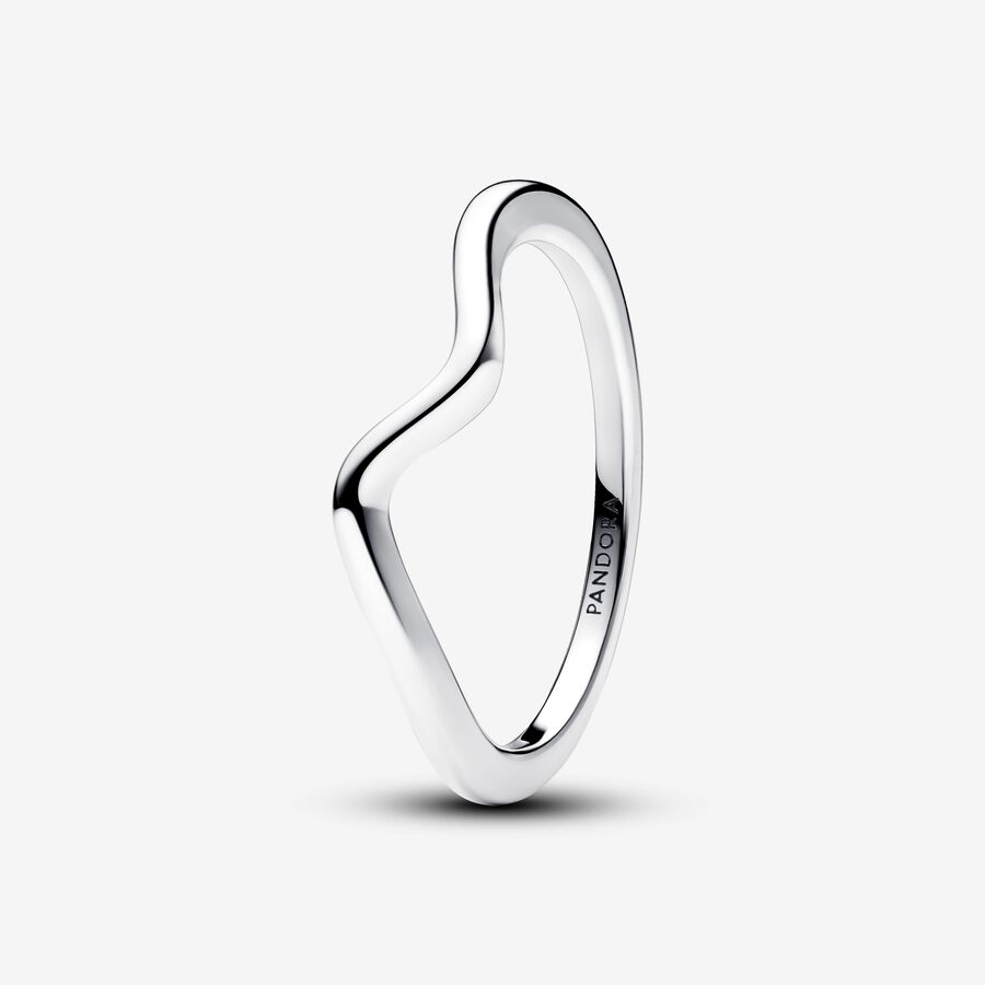 Polished Wave Ring | Sterling silver | Pandora US