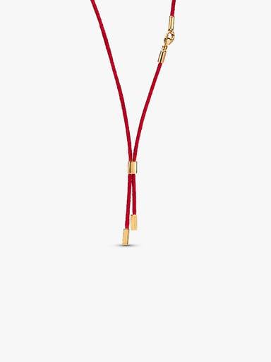 Pandora Talisman Red Recycled Polyester Cord Necklace