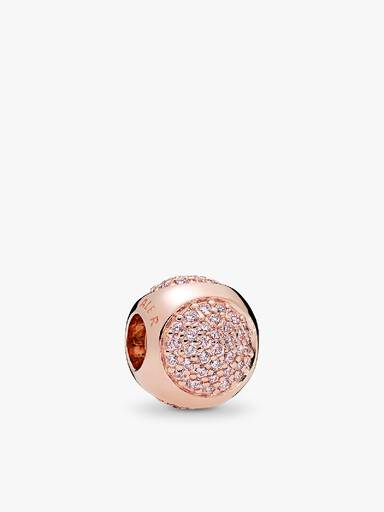 FINAL SALE - Dazzling Droplet Charm, PANDORA Rose™ & Pink CZ