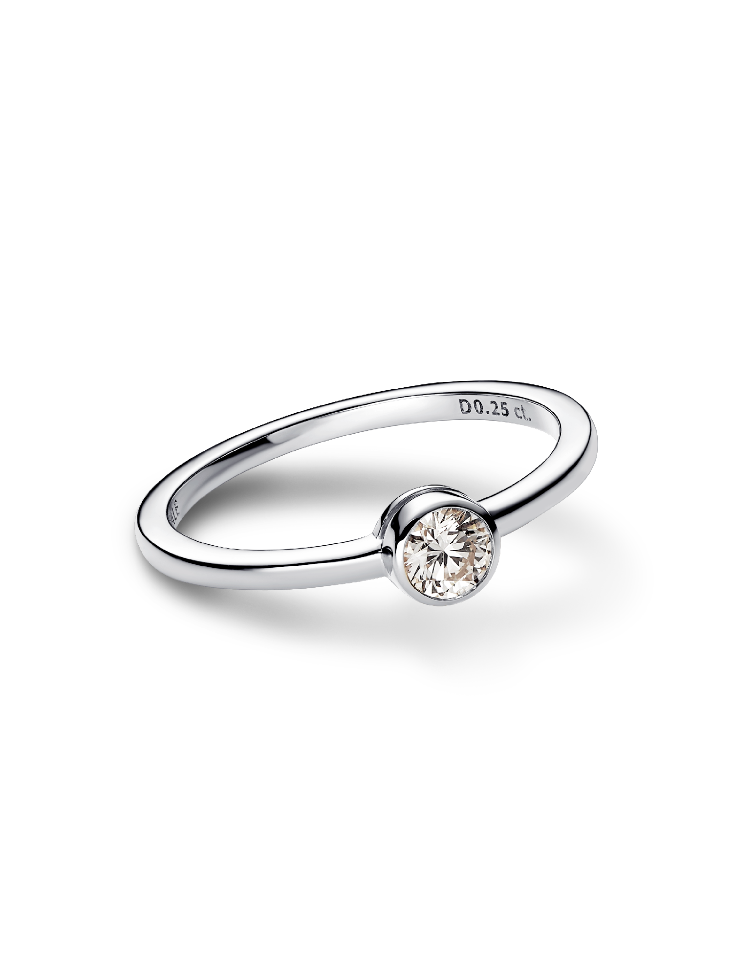 Pandora Era Bezel Sterling Silver Lab-grown Diamond Ring
