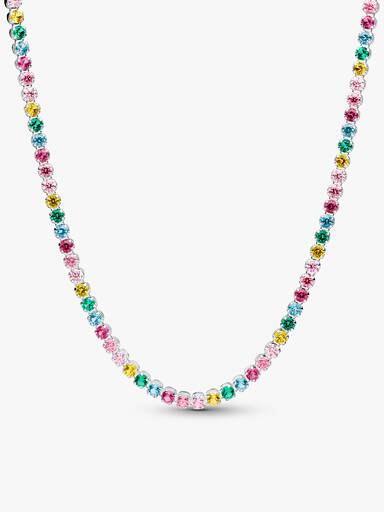 Rainbow Tennis Necklace & Bracelet Set