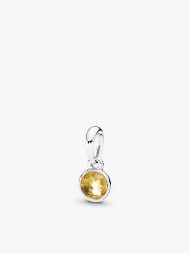 FINAL SALE - November Droplet Pendant, Citrine