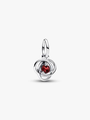 FINAL SALE - True Red Eternity Circle Dangle Charm