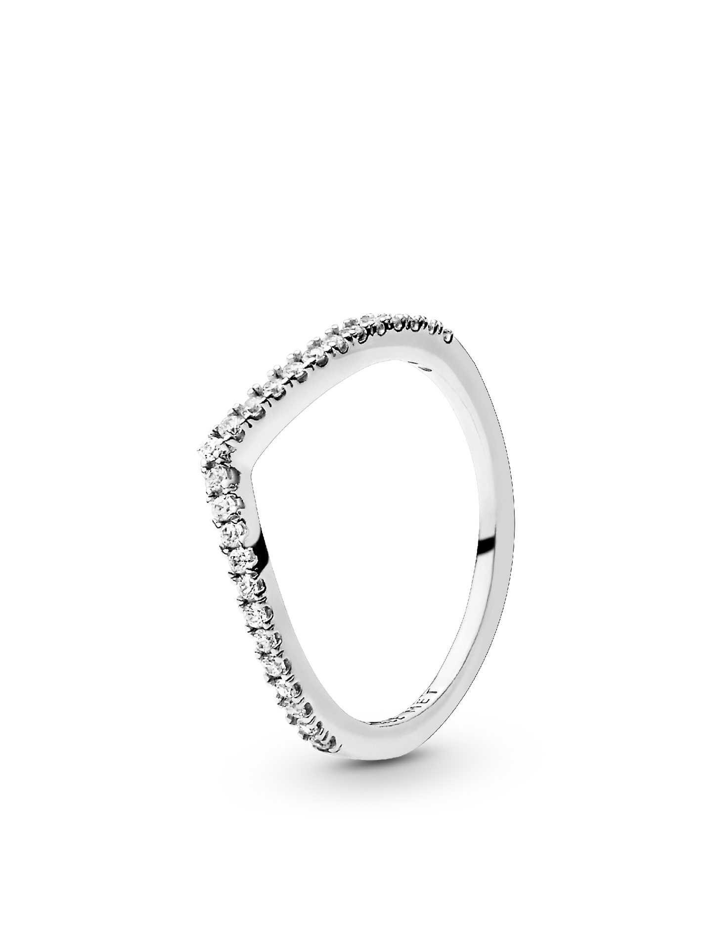 Женское кольцо Pandora Sparkling Wishbone, Sterling silver, цвет: Серебро — фото 1