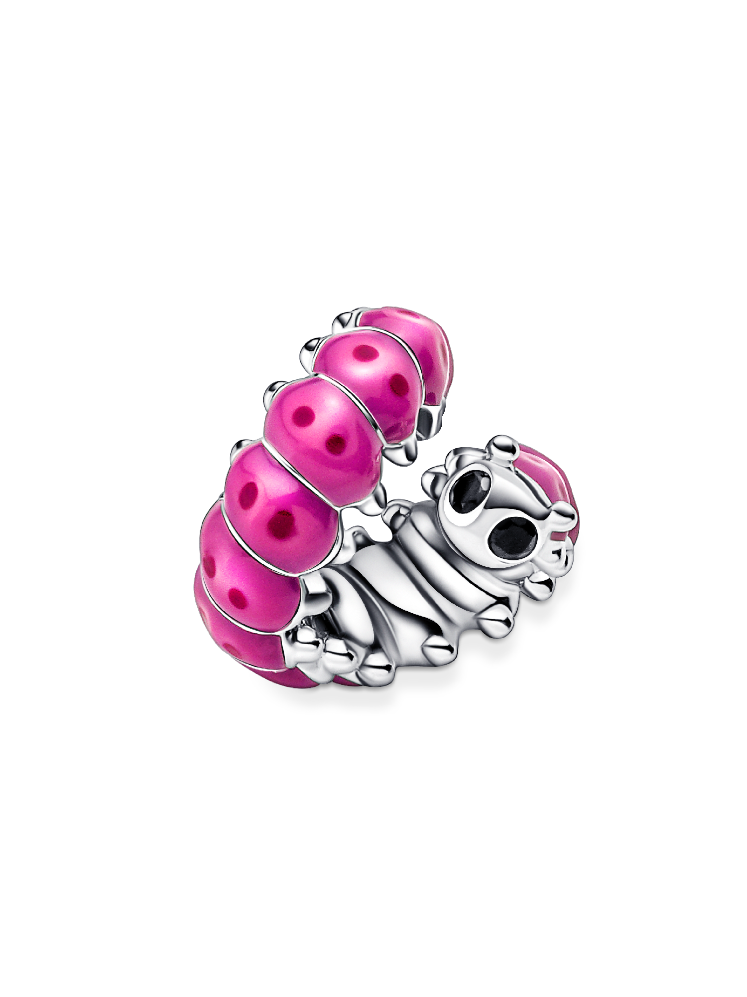 Cute Curled Caterpillar Charm