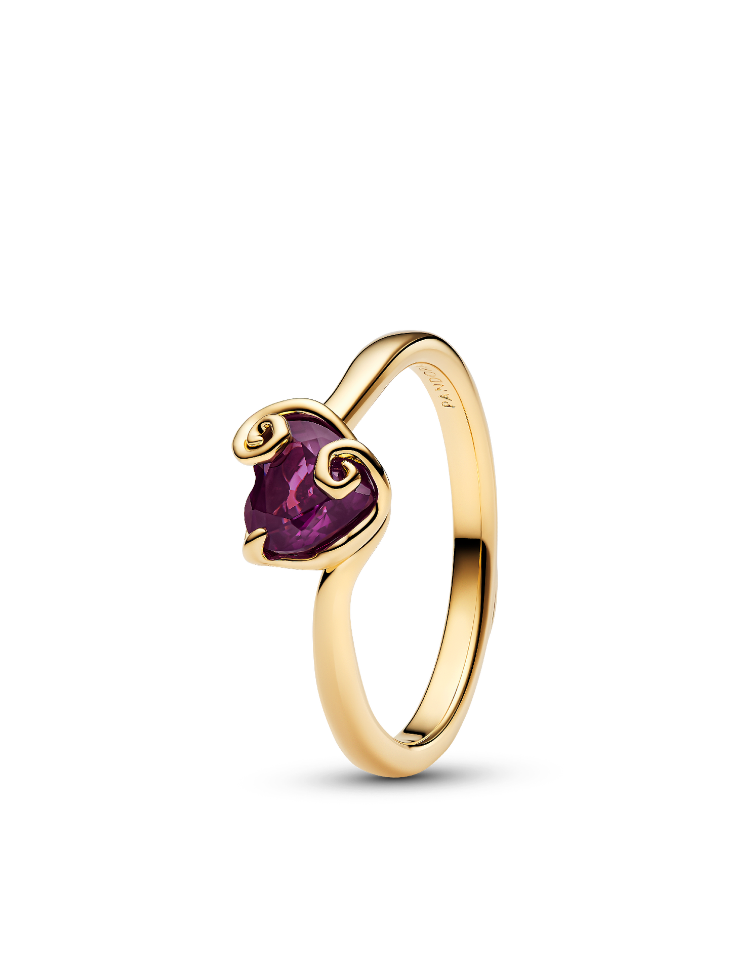 Женское кольцо Pandora Disney The Nightmare Before Christmas Sally Purple Heart, цвет: Позолоченный — фото 1