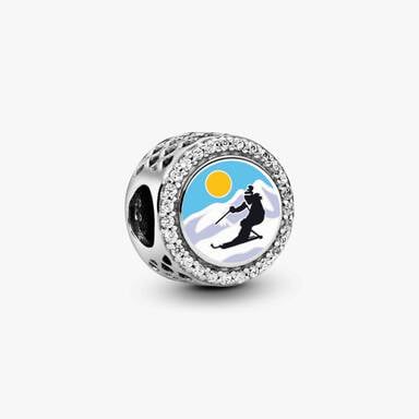 Skier Charm