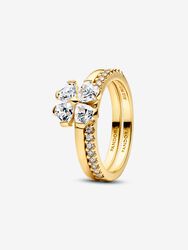 Sparkling Lucky Clover Splittable Ring Sparkling Lucky Clover Splittable Ring