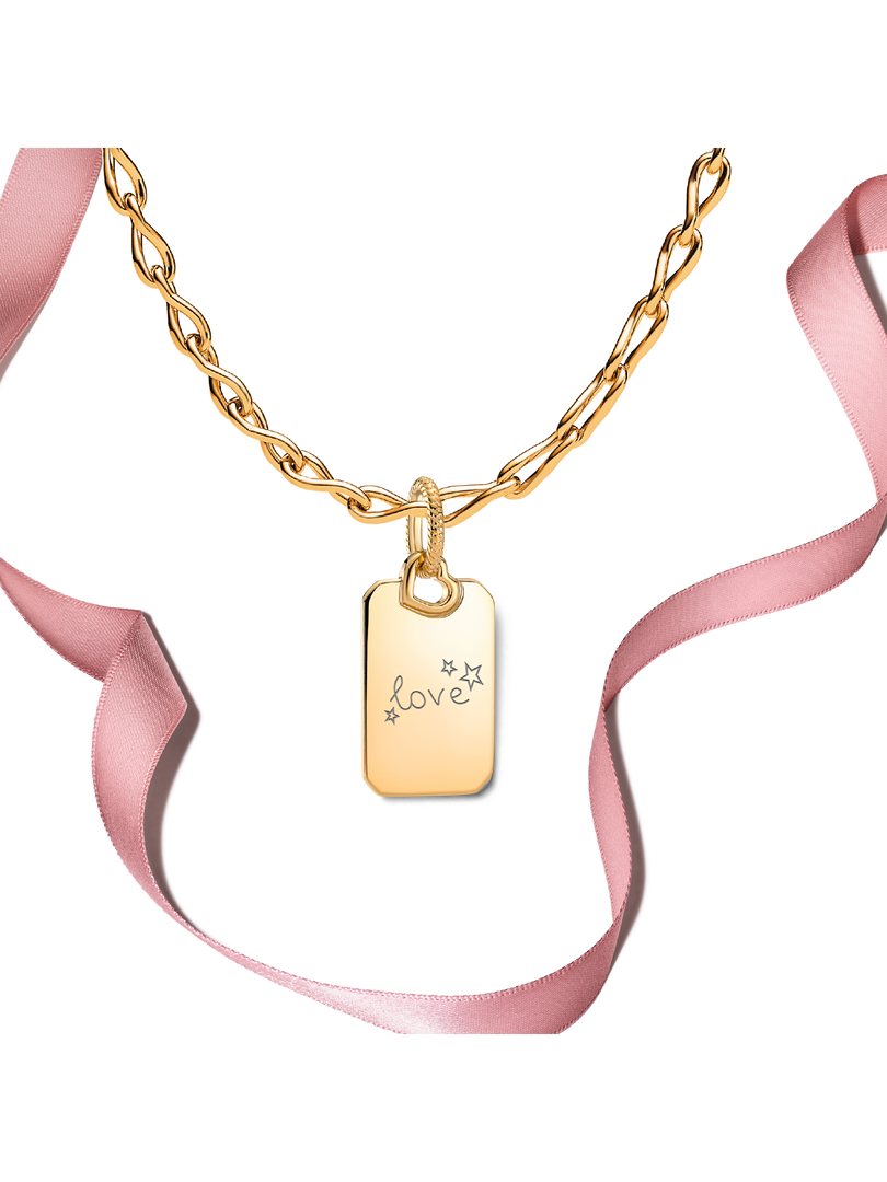 Engravable Gold Plated Pendant & Necklace Gift Set