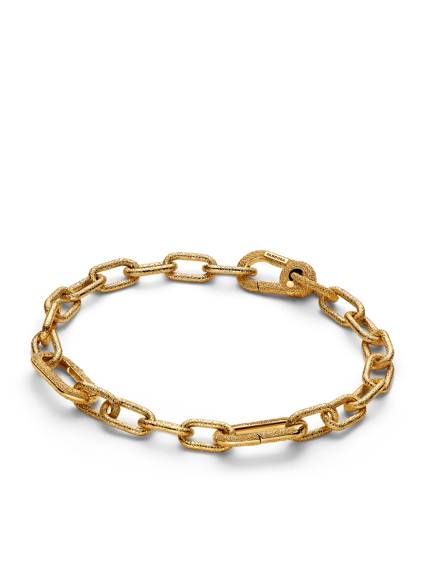 Женский браслет Pandora Small-Link Chain, Gold plated #563829C00, цвет: Позолоченный — фото 1