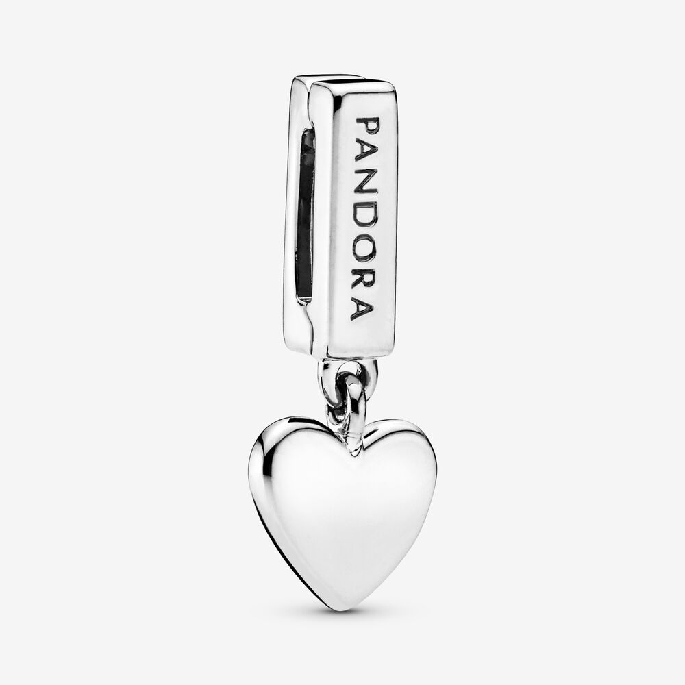 Heart Dangle Clip Charm | Sterling silver | Pandora US