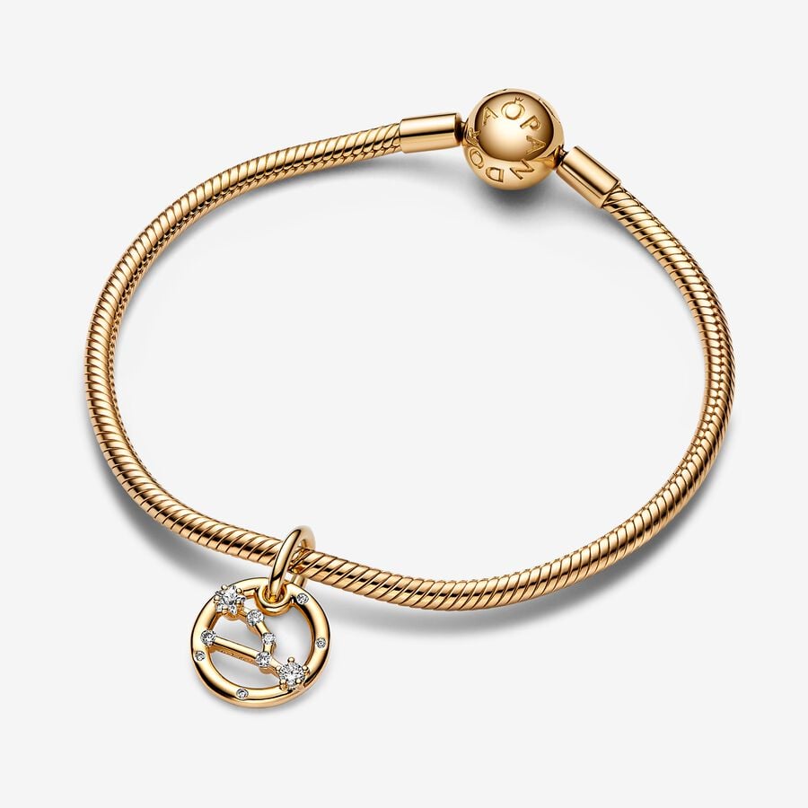 Taurus Zodiac Dangle Charm Bracelet Set image number 0