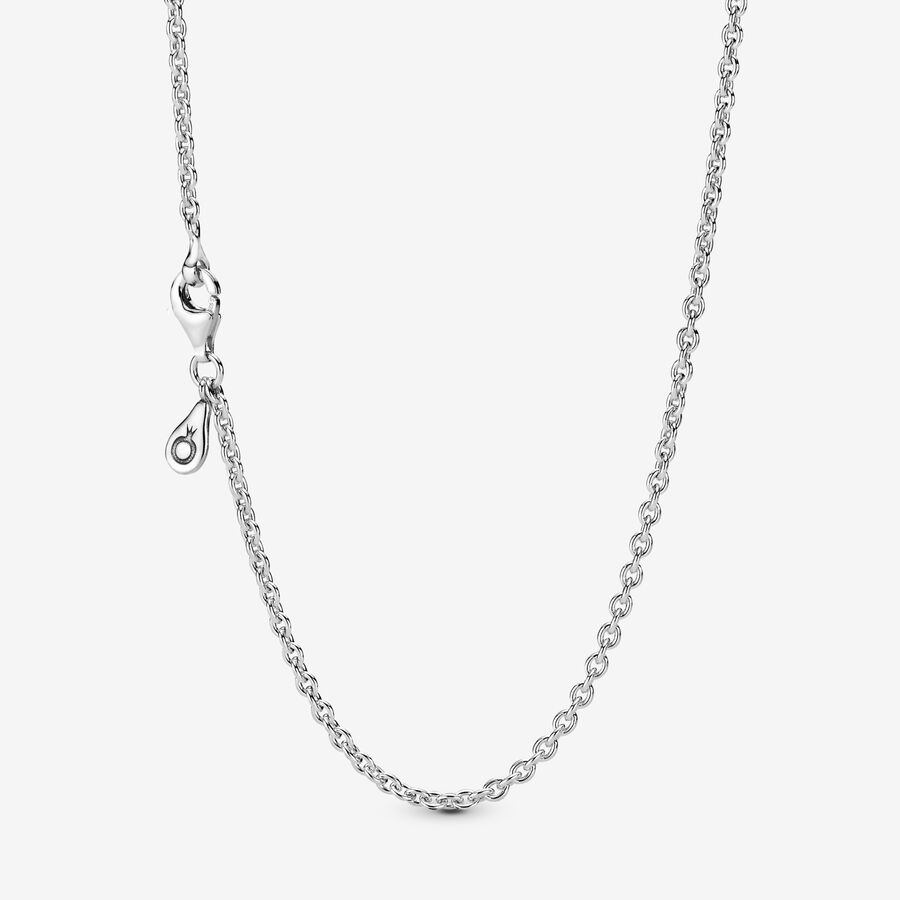 Cable Chain Necklace, Sterling silver
