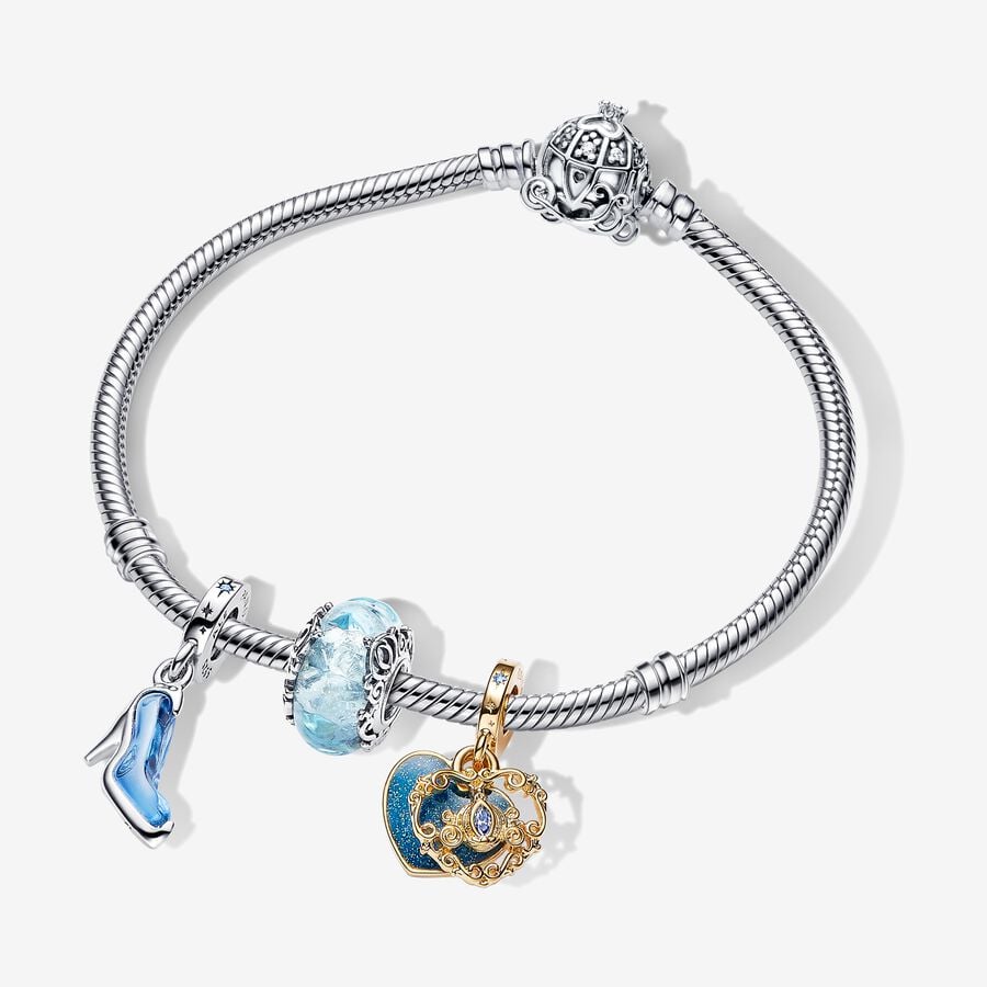 Disney Cinderella's Triple Charm Bracelet Set image number 0