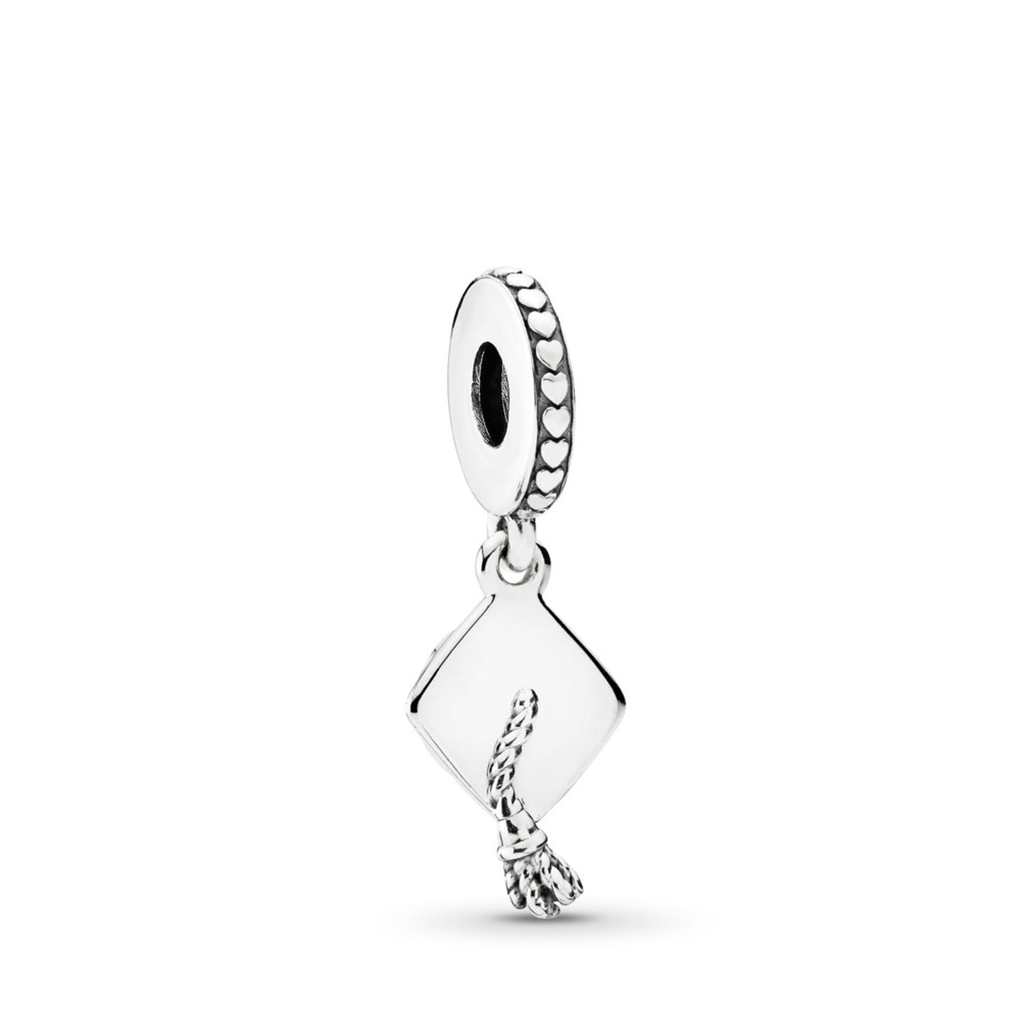 Женская кепка Pandora Graduation Dangle Charm, Sterling silver, цвет: Серебро — фото 2