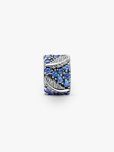 FINAL SALE - Curved Feather & Pavé Clip Charm