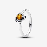 November Honey Eternity Circle Ring | Sterling silver | Pandora US