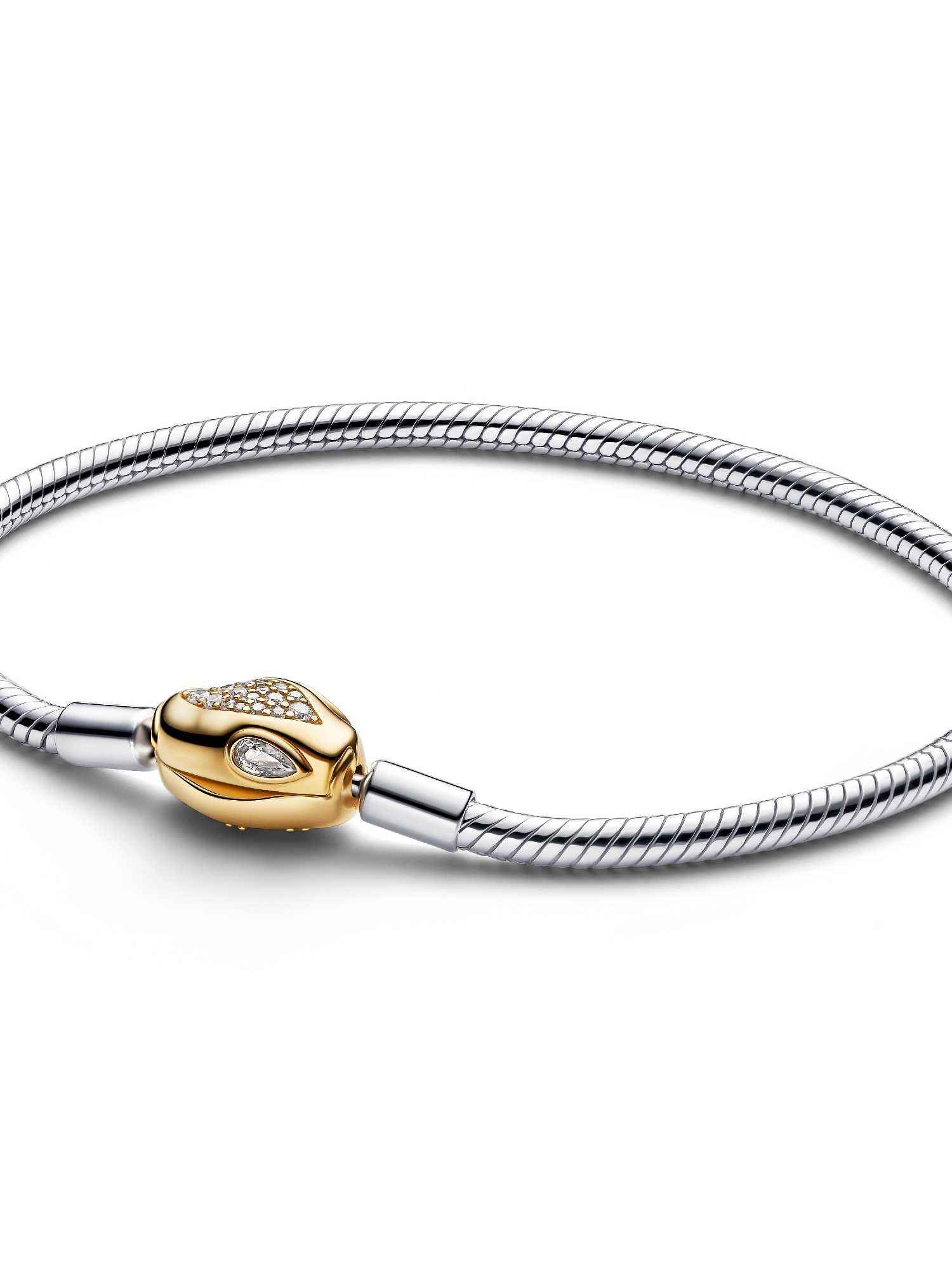 Snake Clasp & Chain Bracelet | Two-tone | Pandora US